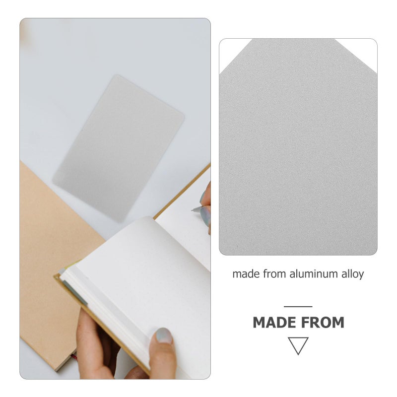 Aluminum Alloy Name Card Blanks 86x54mm 0 45mm Thick For Sublimation Printing And Engraving - Image 4