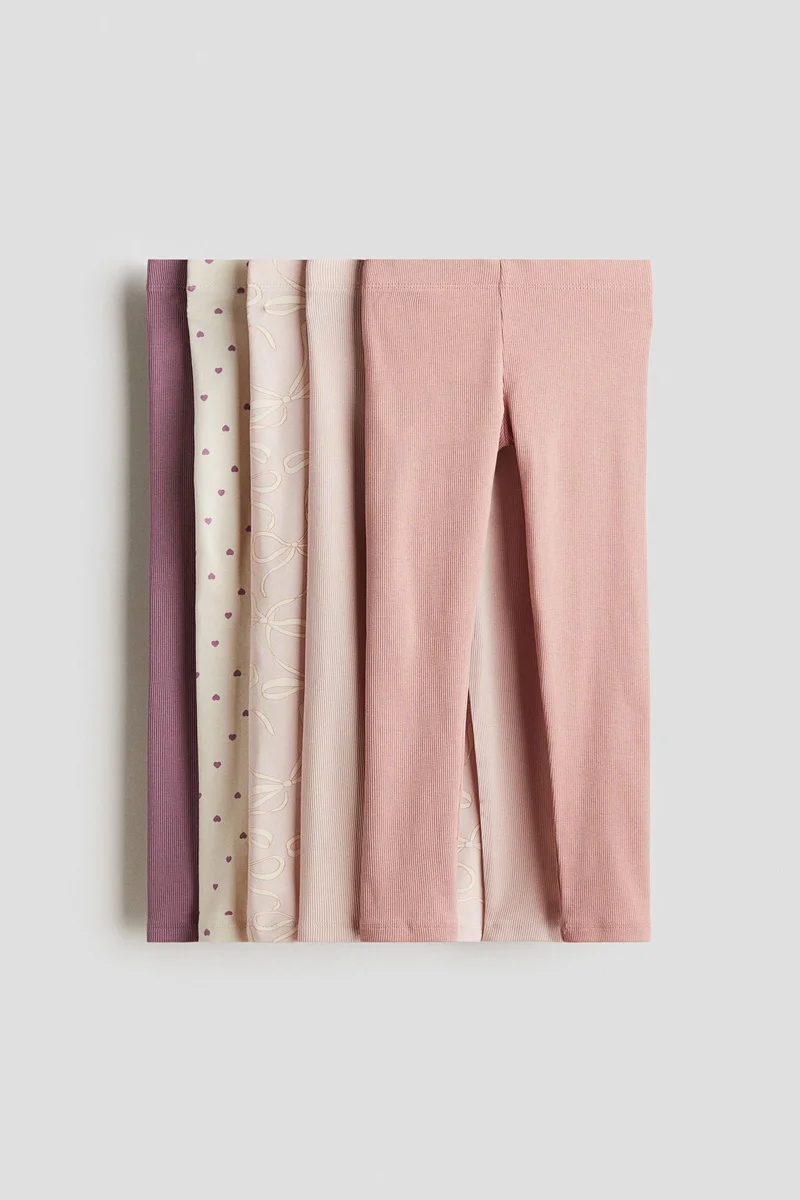 H&M 5-pack cotton leggings