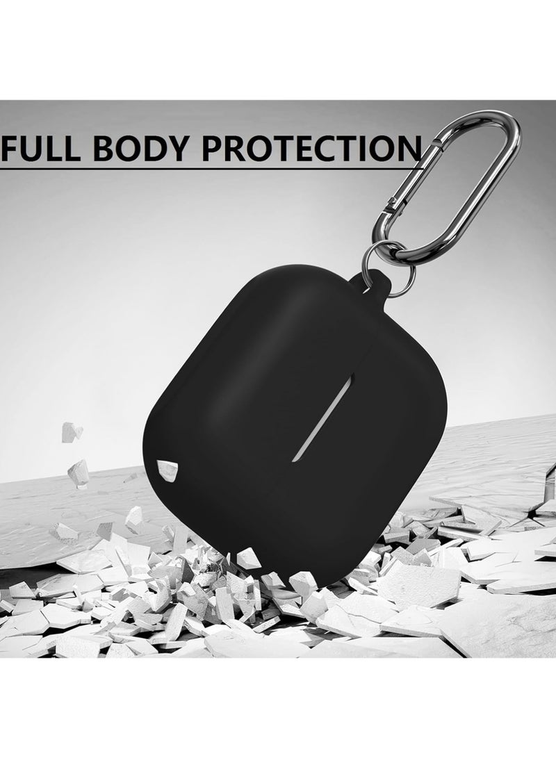 X-level for Samsung Galaxy Buds 3 Pro & Buds 3 Case Cover with Cleaner kit, Soft Silicone Protective Cover Skin with Keychain Men Women for Galaxy Buds 3/3 Pro 2024 Wireless Earbud Accessories,Black - Image 4