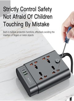 Yesido Yesido MC-11 4 Sockets + PD 20W + 2 QC3.0 Ports 2650W Multi-function High Power Socket  - Image 5