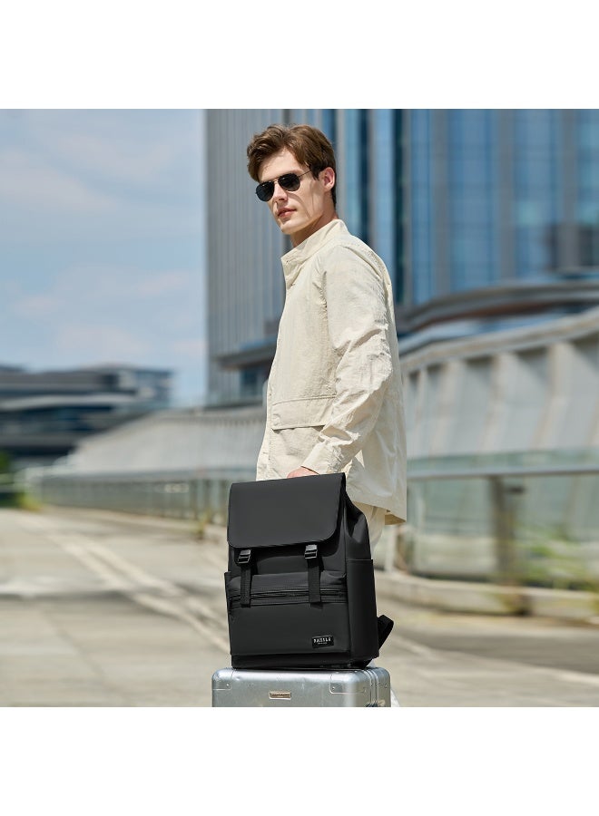 RAHALA RAL822 RAHALA Men's/Unisex Casual Fashion Waterproof Laptop Backpack with Flap Cover and Double Buckle - Image 3