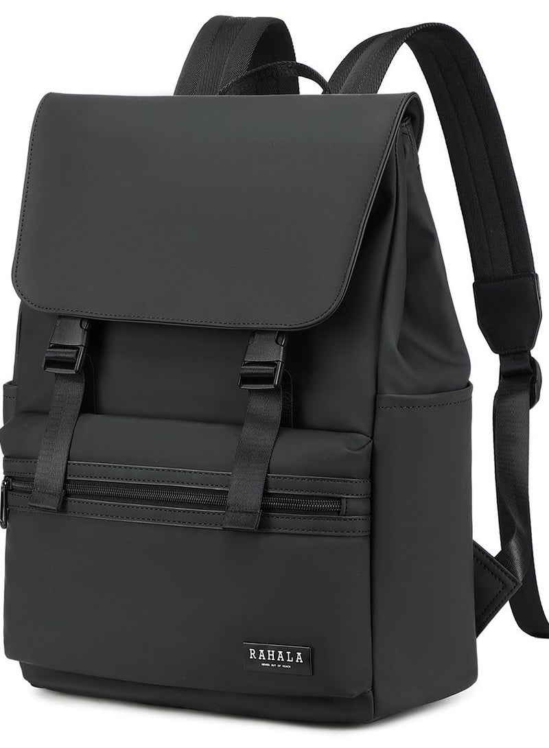 RAHALA RAL822 RAHALA Men's/Unisex Casual Fashion Waterproof Laptop Backpack with Flap Cover and Double Buckle - Image 1