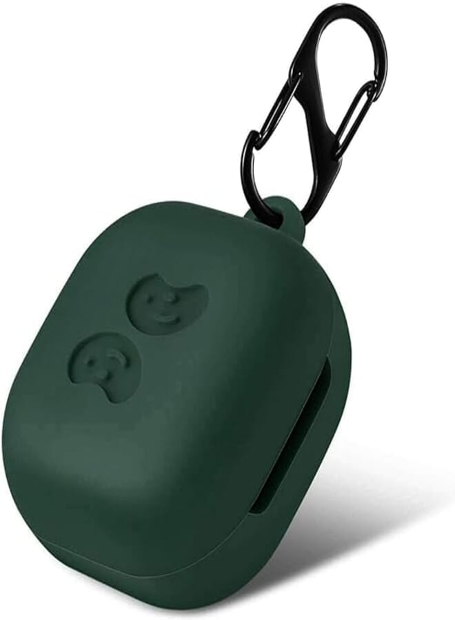 OR Silicone Shockproof Case with Holder For Samsung Galaxy Buds Live Pro 2021 - Green