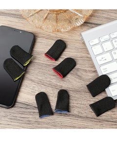 PAMEER 10 Pieces Gaming finger sleeves, Mobile Game Controller Finger Sleeve Sets, Anti-Sweat Breathable Touchscreen Finger Sleeve For PUBG Mobile Legends Knives Out mobile gaming applications  - Image 4