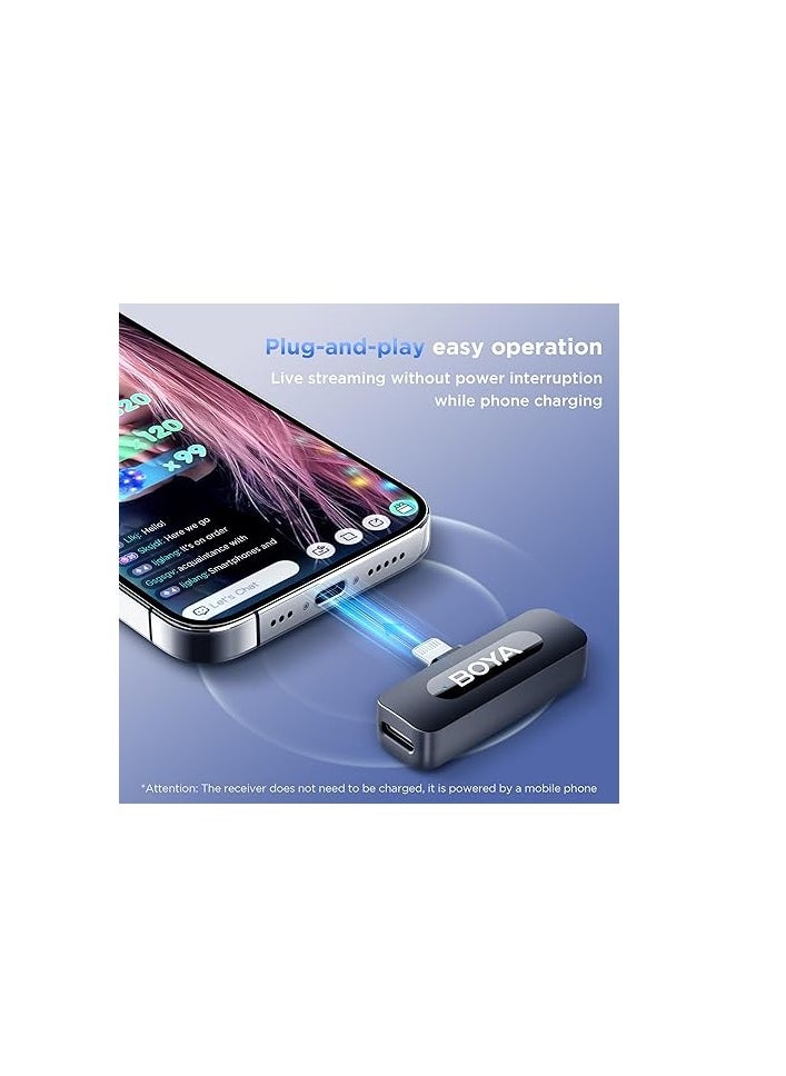 BOYA - BY-V3  Dual-Channel 2.4G Wireless mic Kit For IOS + Charhing Case - Image 1
