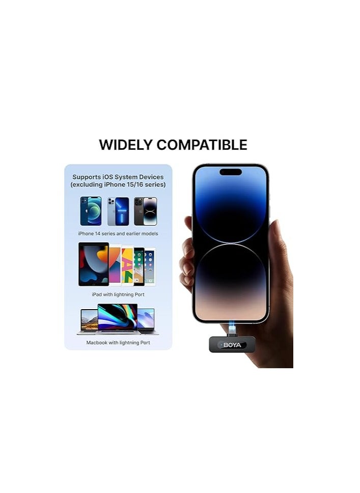 BOYA - BY-V3  Dual-Channel 2.4G Wireless mic Kit For IOS + Charhing Case - Image 1