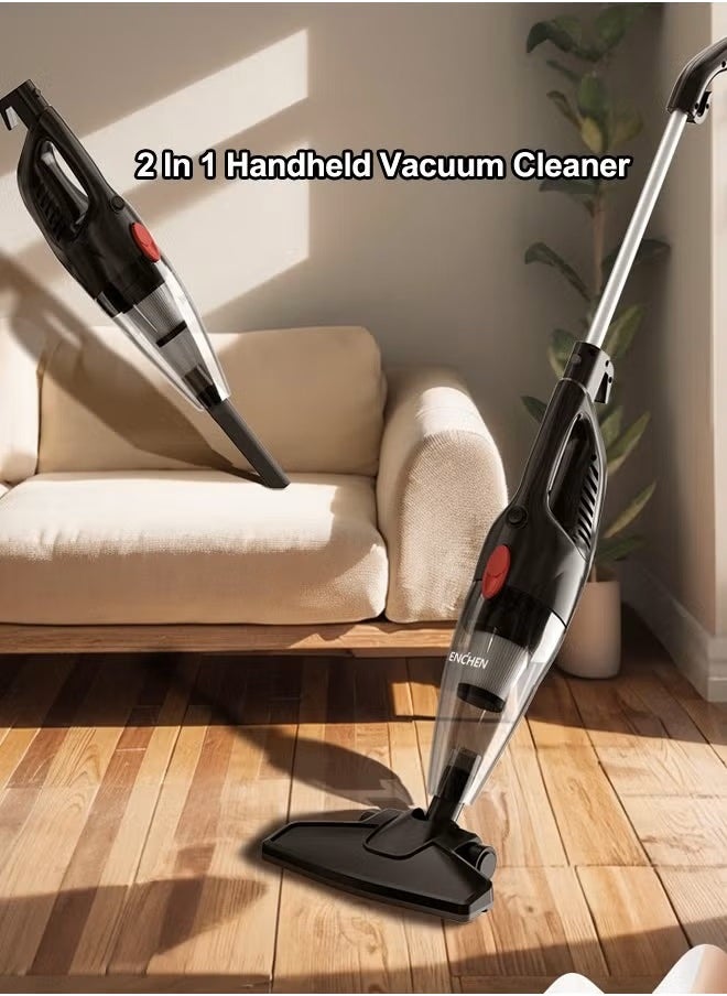 Enchen V1 - 2 In 1 Stick Handheld Vacuum Cleaner Lightweight And Powerful With Hepa Filter  - Black