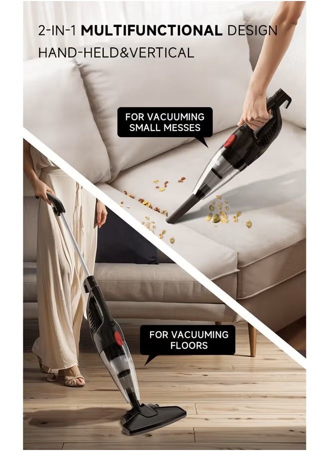 Enchen V1 - 2 In 1 Stick Handheld Vacuum Cleaner Lightweight And Powerful With Hepa Filter  - Black