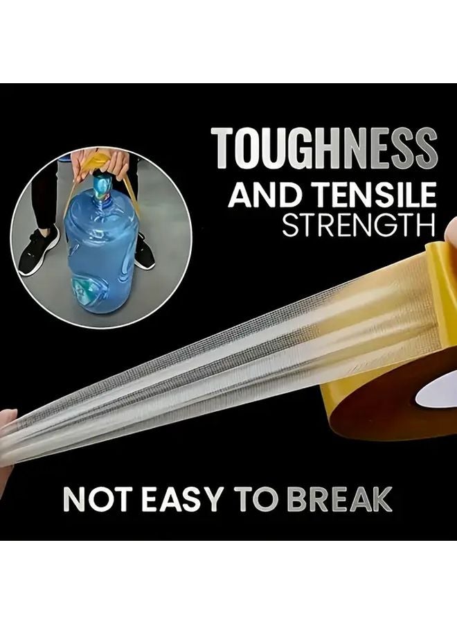 4 Rolls Strong Double Sided Adhesive Tape High Viscosity Cloth Mesh 0 39inch 0 79inch 1 18inch 1 97inch - Image 5