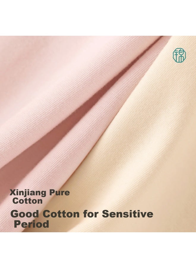 Jindu Women's Menstrual Period Physiological Underwear Full Width Leak-proof Pure Cotton Antibacterial Extended Crotch Safety Period Pants - Image 4