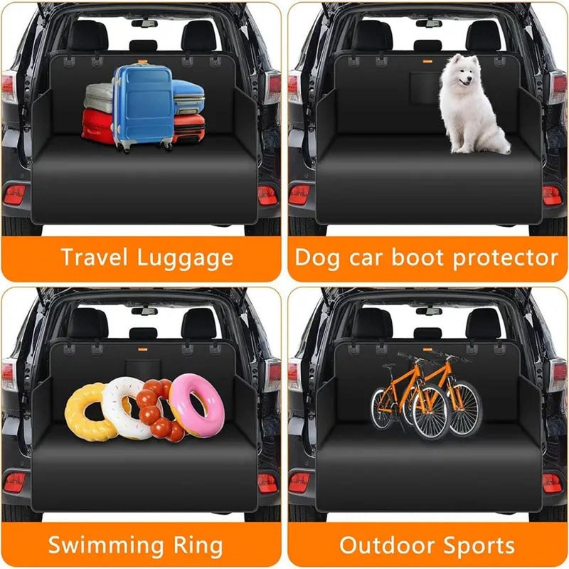 Dog Car Boot Liner: Black Heavy-duty Waterproof Nonslip Mat - Easy Clean Puncture-resistant Pet Cargo Cover for SUV Trunk Dog Owners of 2025+ Renault 4 E-Tech Models - Image 3