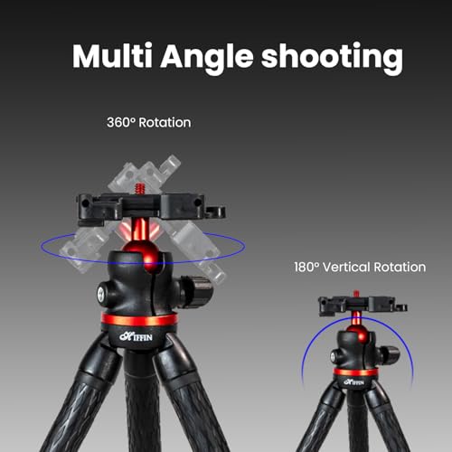 HIFFIN Htr-11 Flexible Gorilla Tripod for Cameras, Smartphones & Action Camera | Camera Tripod with Phone Holder | Portable & Lightweight, Ideal for Vlogging, Photography, and Outdoor Adventures - Image 4