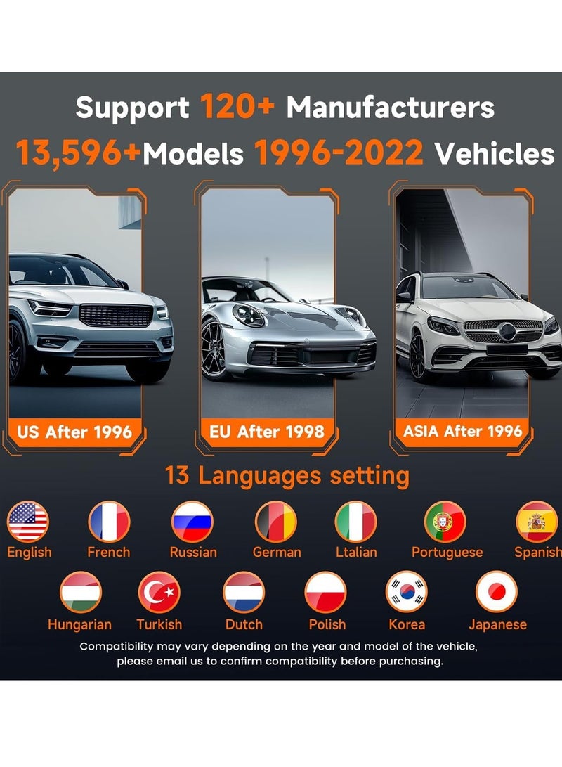 أنسيل فحص رمز OBD2 FX3300، أداة فحص جميع الأنظمة، أداة تشخيص السيارة بتحديث WiFi، قارئ رموز محرك السيارات، جهاز تشخيص السيارات - Image 5