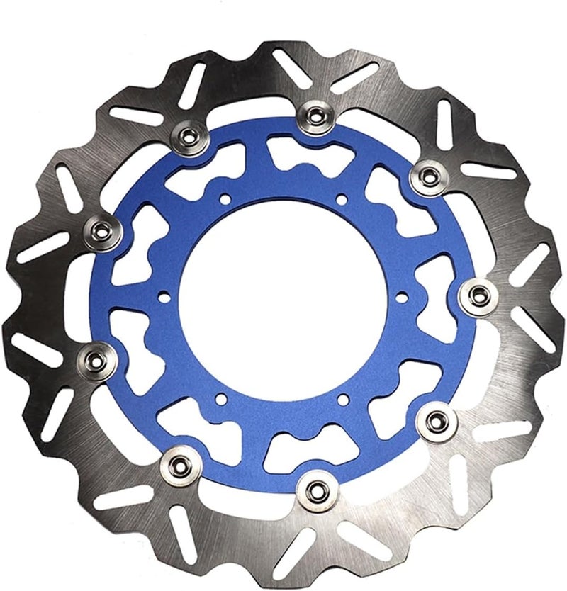 QASULER Motorcycle Front Wavy Floating Brake Disc Rotor - Image 2