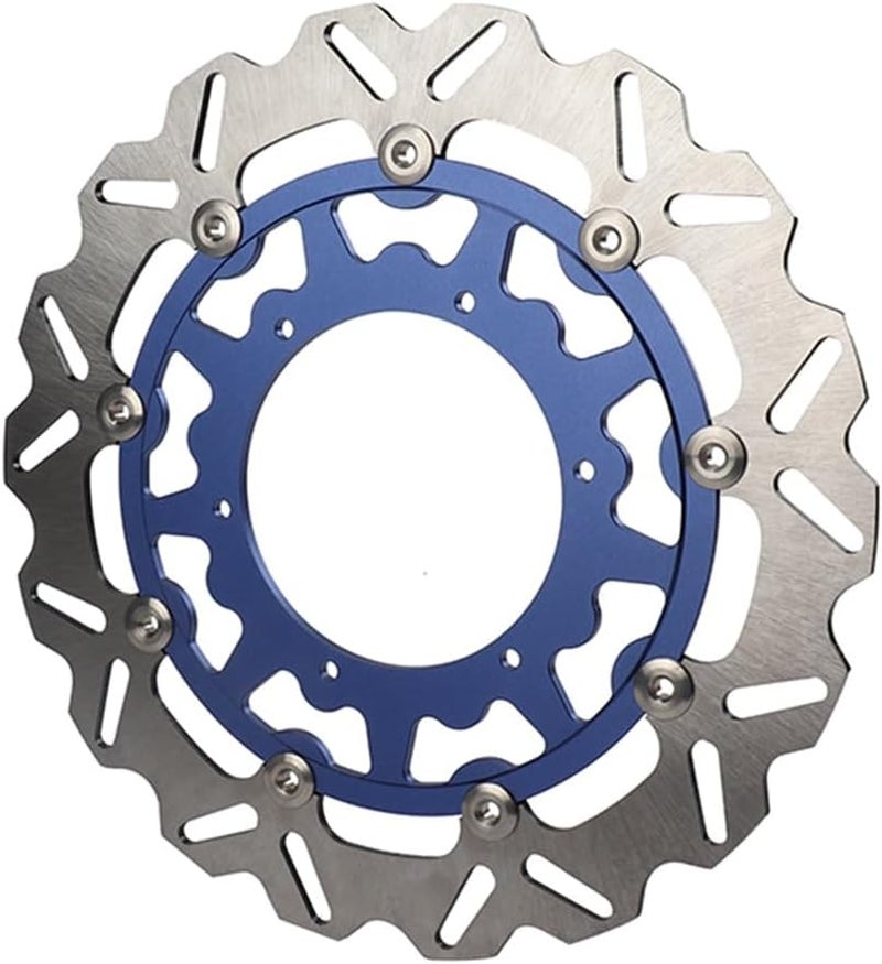 QASULER Motorcycle Front Wavy Floating Brake Disc Rotor - Image 4