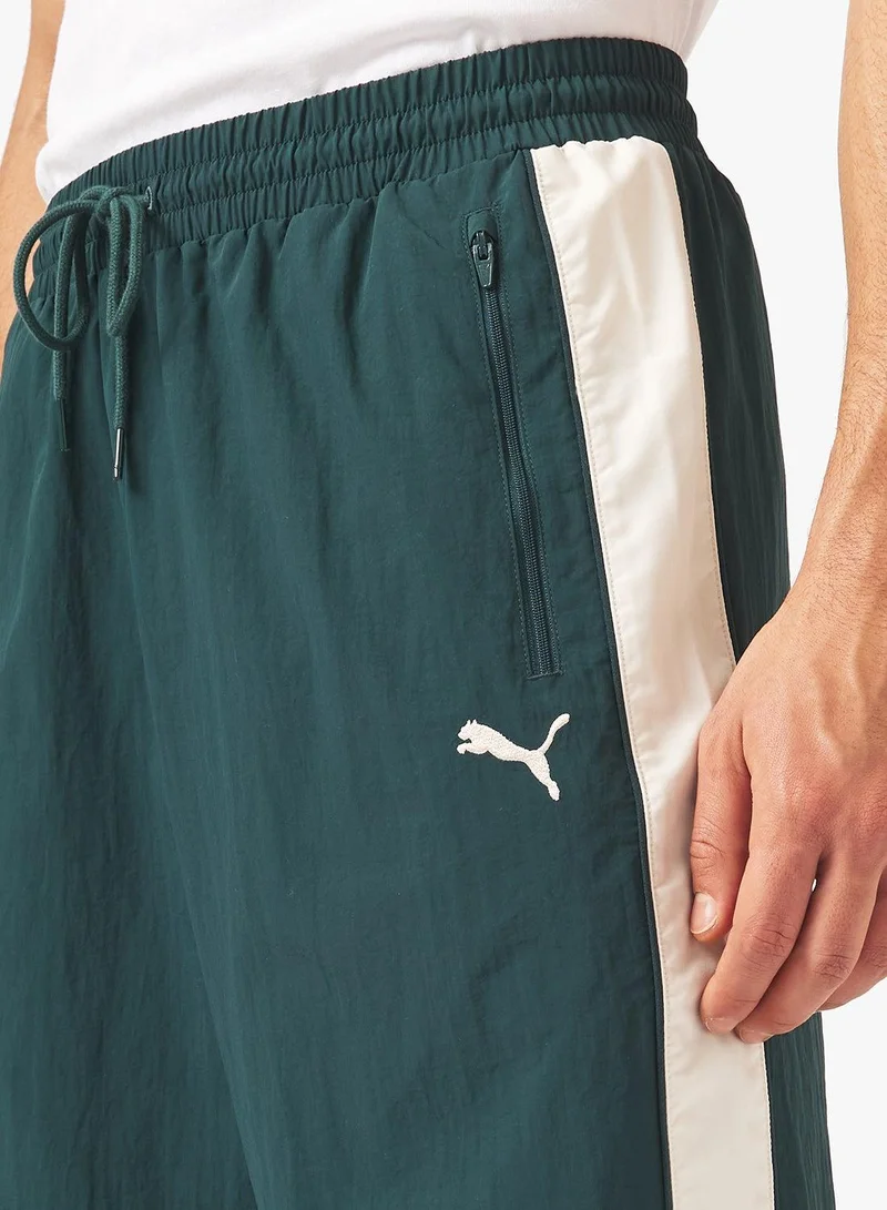 PUMA forest green T7 Oversized Track Pants for Men | Best Price UAE