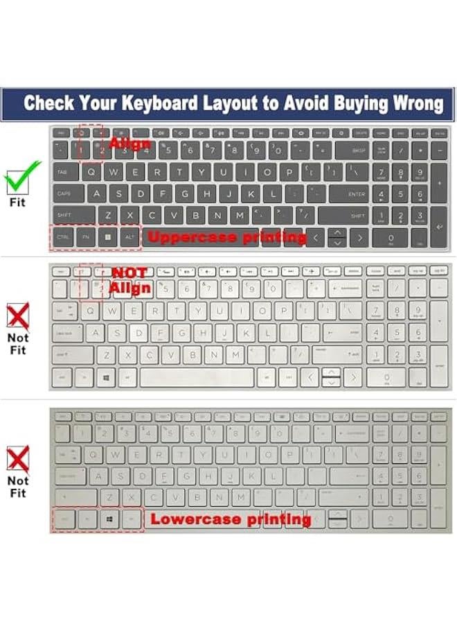 Arabest Keyboard Skin Compatible with HP 15-fc and 15-fd Series Laptops 15.6-inch, for 15t-fd000 15z-fc100 15-fc0025dx 15-fc0093dx 15-fc0105nr 15-fc0035tg 15-fc0013od 2024 2023 15z-fc000 15-fc0026la. - Image 2