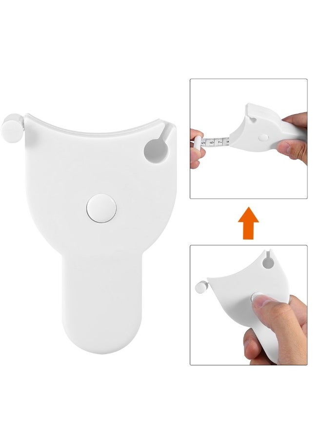 Generic Cinnyi Body Tape Measure, 150cm/60in Body Fitness Tapeline Retractable Ruler Measuring Tape for Body, White  - Image 2