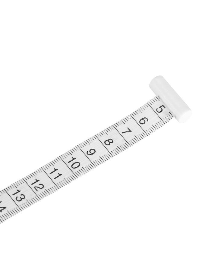Generic Cinnyi Body Tape Measure, 150cm/60in Body Fitness Tapeline Retractable Ruler Measuring Tape for Body, White  - Image 5