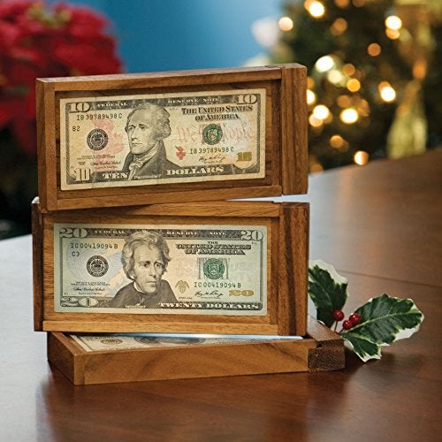 Bits and Pieces Magic Money Puzzle Box for Adults Wooden Brain Teaser ATM Puzzle Box Hidden Compartment Case for Money Gifts 8 x 358 x 1 - Image 5