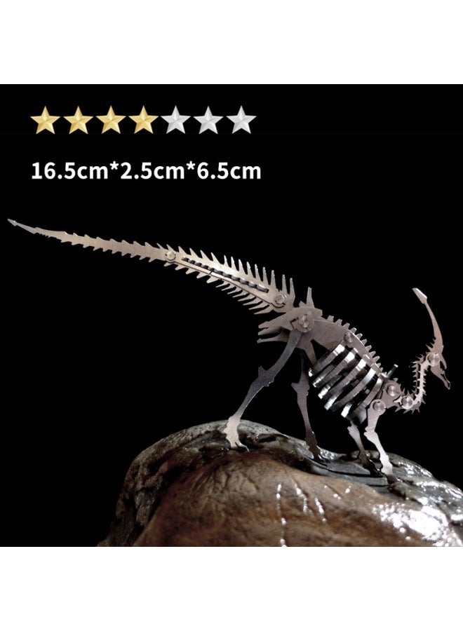 الصلب علب 3D المعادن بازل قطع تجميعها نموذج كشك الأطفال الكبار اليدوية DIY هدية ألعاب تعليمية-اللون: [Ctenosaurus الثانوية] Diy/المنتج النهائي يرجى ملاحظة - Image 1