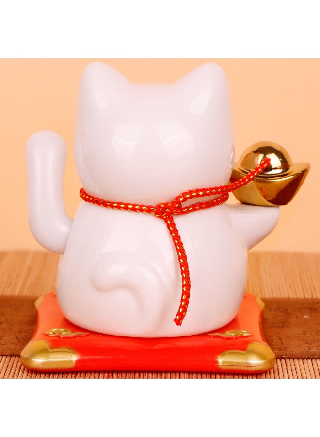Extreme Space Jidukongjian Lucky Cat With Solar-powered Automatic Waving, Fortune-bringing Cat For Living Room Decoration, Shop Opening Gift, Housewarming Present - Image 2