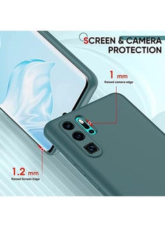 ماركة غير محددة جراب سيليكون لهاتف Huawei P30 Pro، جراب واقٍ كامل الجسم، ناعم الملمس، مقاوم للصدمات، مع بطانة من الألياف الدقيقة  - Image 3