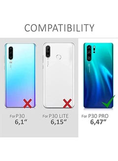 ماركة غير محددة جراب سيليكون لهاتف Huawei P30 Pro، جراب واقٍ كامل الجسم، ناعم الملمس، مقاوم للصدمات، مع بطانة من الألياف الدقيقة  - Image 2