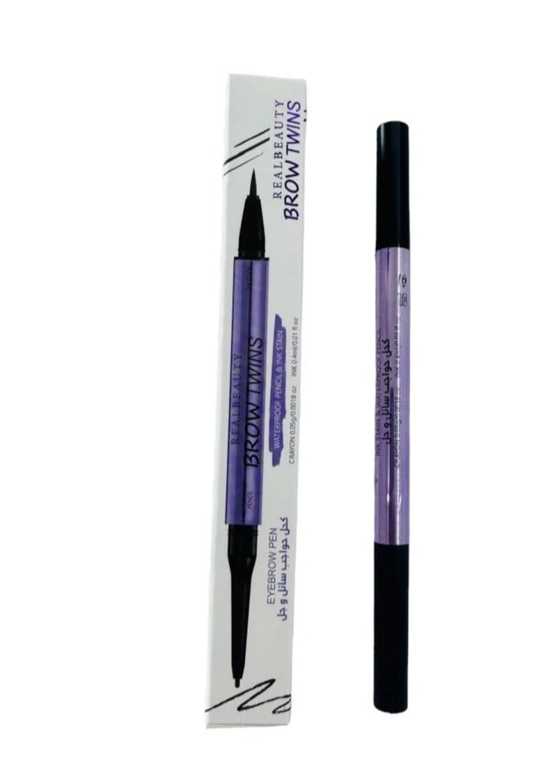 REAL BEAUTY Long lasting waterproof eyebrow pencil, multicolour  - Image 2