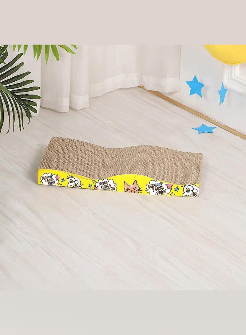 MARGOUN Cat Scratcher Cardboard Cat Scratch Pad with Premium Scratch Textures Design Durable Cat Scratching Pad - Image 3