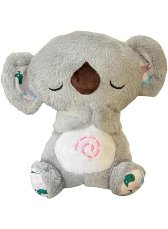 general Plush Cuddly Toy, The Relief Koala Breathing, Anxiety Relief Koala Breathing, Portable Plush Baby Toy with Sensory Details Music Lights & Rhythmic Breathing Motion