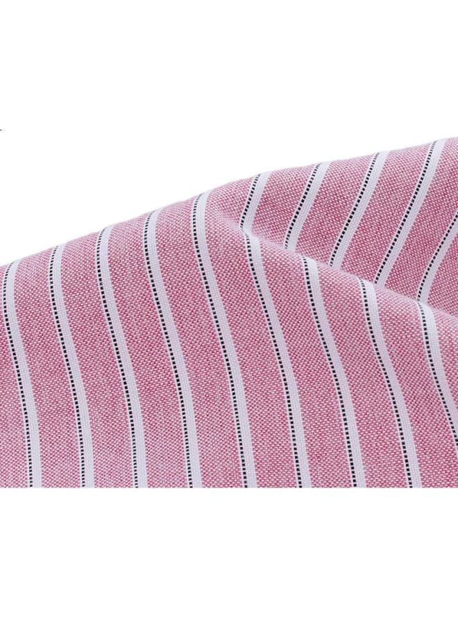 Firs Men'S Short Sleeve Non-Iron Wrinkle-Resistant Easy Care Business Casual Shirt Striped Dress Shirt Men'S Formal Wear A2181-5 Short Sleeve Pink Striped 40 - Image 2