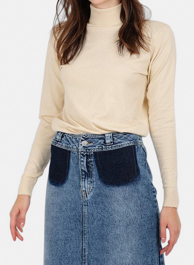 Carina Slim Fit High Neck Pullover - Image 1