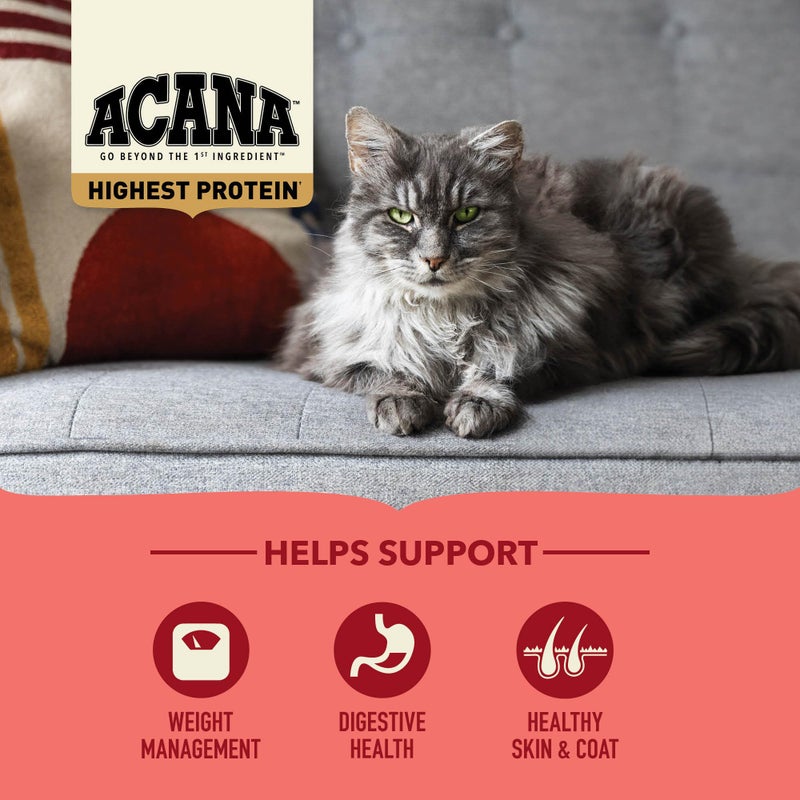 ACANA Highest Protein Dry Cat Food Indoor Cat Food Recipe 4lb Bag - Image 3
