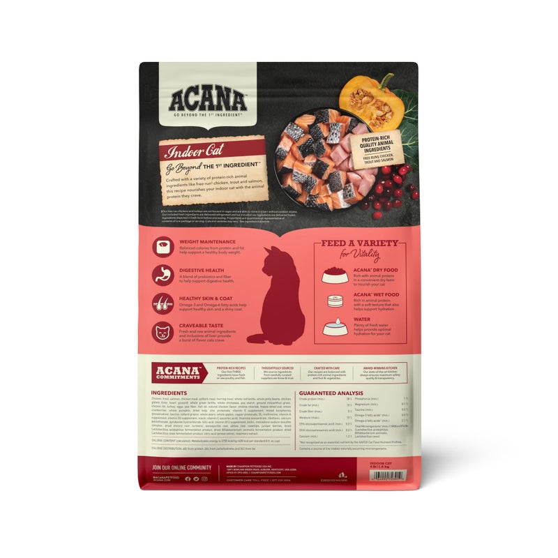 ACANA Highest Protein Dry Cat Food Indoor Cat Food Recipe 4lb Bag - Image 2