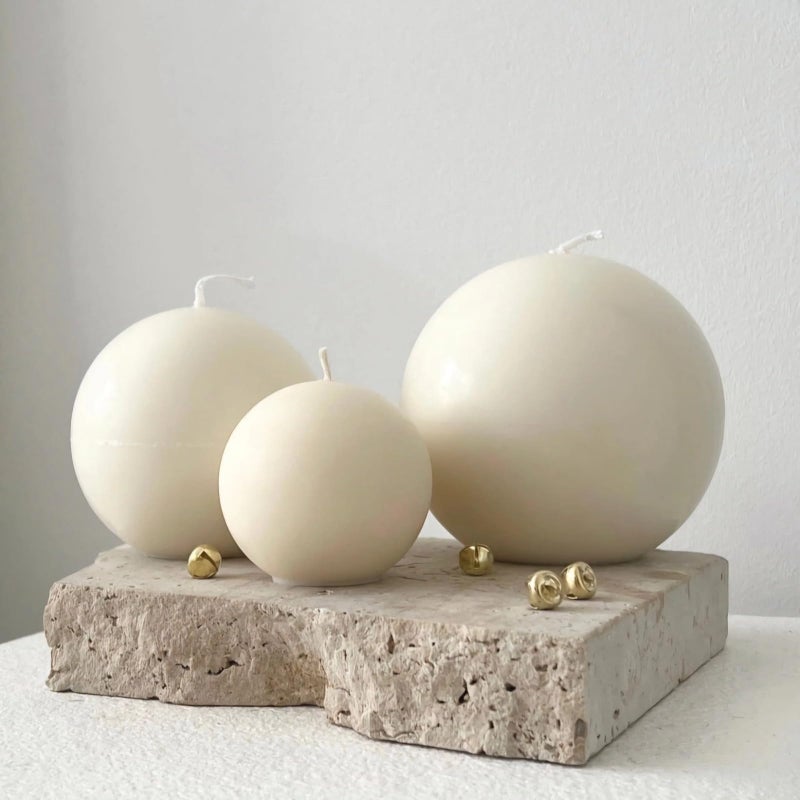 FirstTry FirstTry Round Shape Candle Mould I 3D Ball Orb Sphere Acrylic Epoxy Casting Mold I for DIY Handmade Pendant Necklace Jewelry Chocolate Keychain Plaster Soap Bath Bomb Resin Wax Art Crafts (7.5 CM) - Image 4
