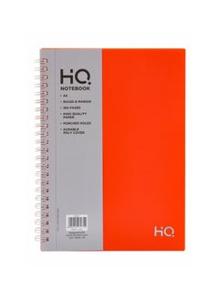 HQ A5 Size Poly Wiro Notebook 160 Pages Orange  - Image 1