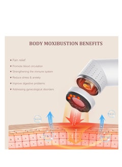 Excefore Electric Gua Tools, Body Gua Sha Massage Tool,  Natural Bian Stone Guasha Moxibustion Moxa Device, Lymphatic Drainage Trigger, for Face Lift, Anti-Aging, Muscle Relief Massage Therapy  - Image 3