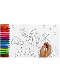 Mintra Pack of 3 Mintra Stapled Drawing Sketch 17*24cm,16 Sheets 80 gm, Assorted Cover Colors & Prints  - Image 3