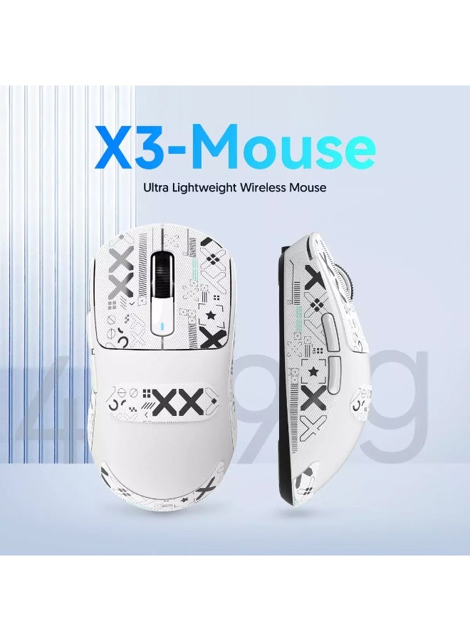 Attack Shark X3 Pro 8K Hz Gaming Mouse, 59g Superlight BT/2.4G Wireless/Wired PixArt PAW3395 Gaming Sensor, 26000 DPI, Griptape, Programmable Buttons - Image 4