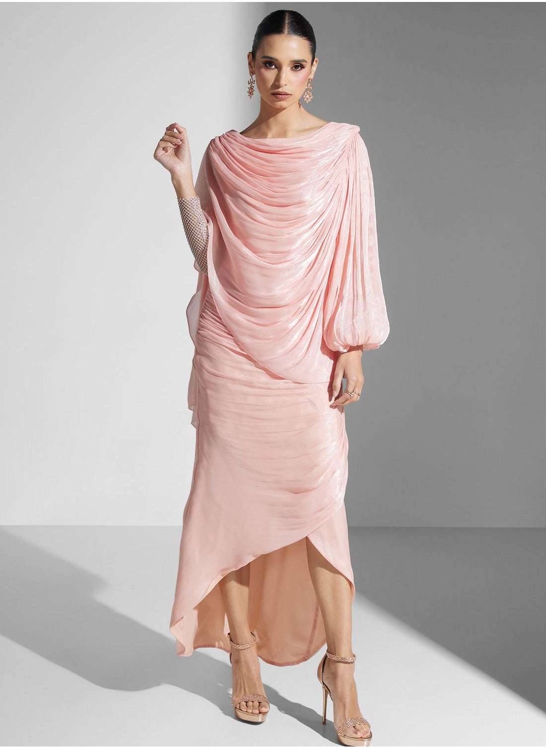 Drapped Style Dress - https://f.nooncdn.com/p/pzsku/Z473A496A1B044B57ED0AZ/45/_/1707222270/d5f6a709-7e44-4e78-aaca-f0fce2053f12.jpg?width=original