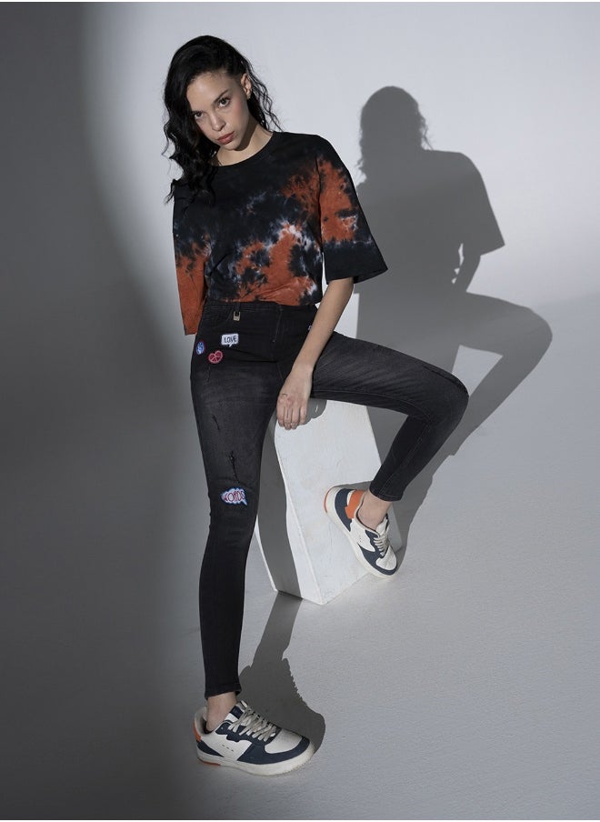 Hubberholme Black Jeans For Women 