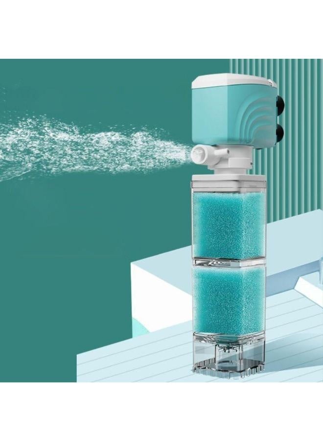 حوض سمك مؤكسج مع فلتر إسفنجي ومضخة مياه وحوض أسماك - Image 2