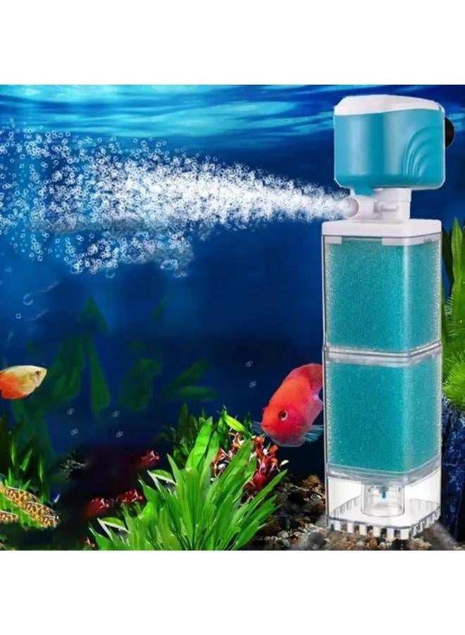 حوض سمك مؤكسج مع فلتر إسفنجي ومضخة مياه وحوض أسماك - Image 4