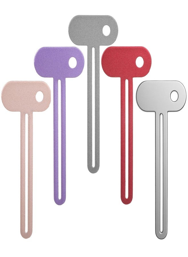 Sibba 5 PCS Toothpaste Squeezer Dispenser Metal Tube Squeezer Key, Stainless Steel Toothpaste Roller Tube Wringer Squeezers for Watercolor Oil Color Paint, Cream, Hair Dye, Cosmetic, Hand Cream Tubes - Image 1