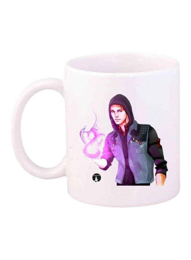 RKN Infamous Second Son Printed Mug White/Purple/Black - Image 2