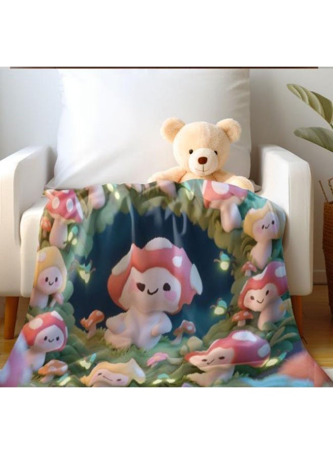 general Baby and children's cartoon flannel thin blanket (warm and comfortable, suitable for sleep, game use) 70cm*100cm - Image 3