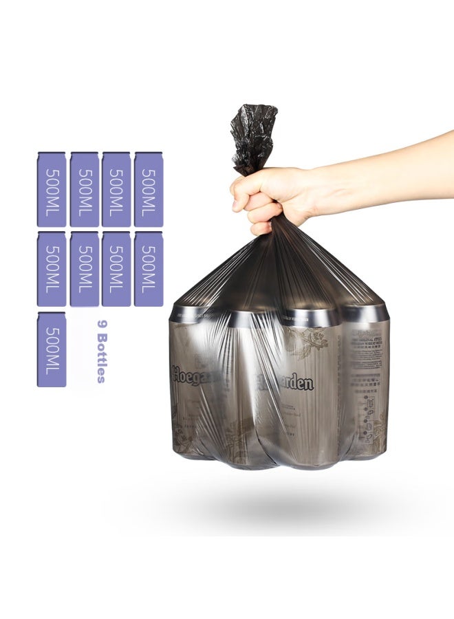 Yessel Yizhixuan Flat-top Garbage Bags, 500 Count, Single-sided 0.6 Microns, Black, 45*50cm, Medium Size, For Home And Office Use, Plastic Bags - Image 2
