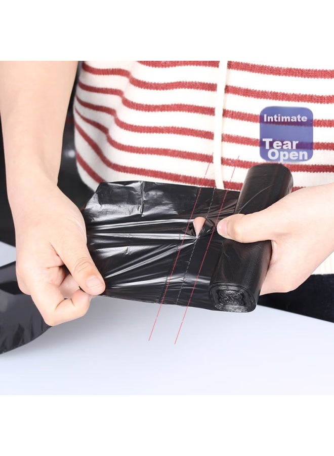 Yessel Yizhixuan Flat-top Garbage Bags, 500 Count, Single-sided 0.6 Microns, Black, 45*50cm, Medium Size, For Home And Office Use, Plastic Bags - Image 5