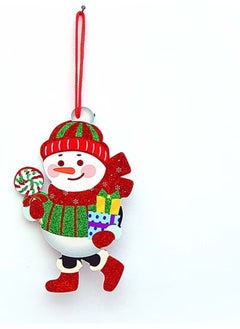 Generic 5 in 1 Christmas Decoration Hanging Tag With One Piece Santa Battery Operated Light  - Image 2